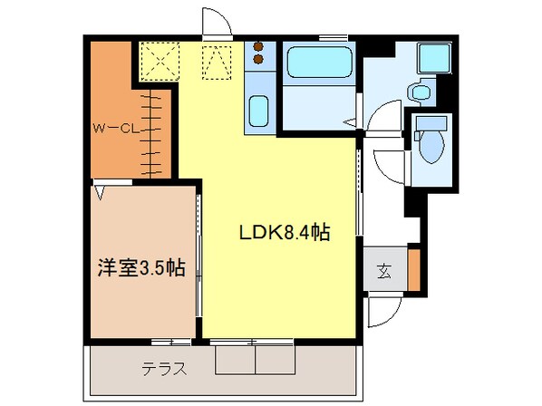 カーサレイールの物件間取画像